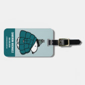 Erdnüsse | Snoopy Winter Puffer Jacket Gepäckanhänger (Vorderseite horizontal)