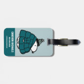 Erdnüsse | Snoopy Winter Puffer Jacket Gepäckanhänger (Rückseite horizontal)