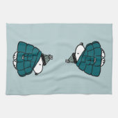 Erdnüsse | Snoopy Winter Puffer Jacket Geschirrtuch (Horizontal)