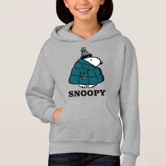 Erdnüsse | Snoopy Winter Puffer Jacket Hoodie (Vorderseite)