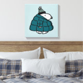 Erdnüsse | Snoopy Winter Puffer Jacket Leinwanddruck (Insitu (Schlafzimmer))