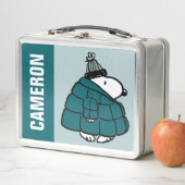 Erdnüsse | Snoopy Winter Puffer Jacket Metall Brotdose (Beispiel)