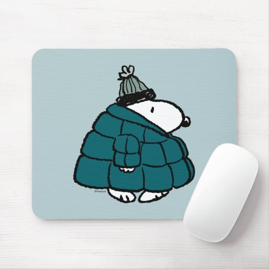 Erdnüsse | Snoopy Winter Puffer Jacket Mousepad (Mit Mouse)