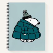 Erdnüsse | Snoopy Winter Puffer Jacket Notizblock (Vorderseite)