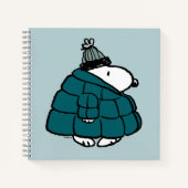 Erdnüsse | Snoopy Winter Puffer Jacket Notizblock (Vorderseite)