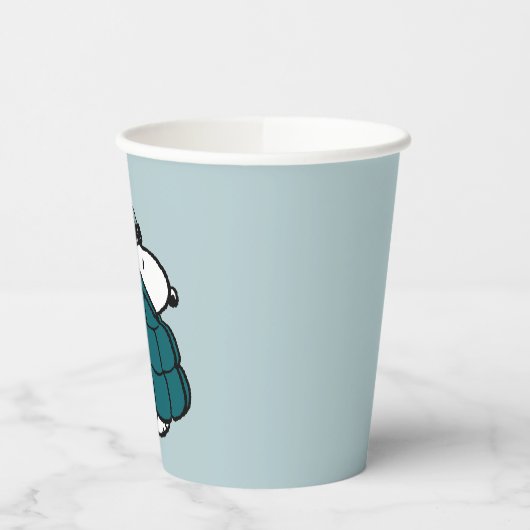 Erdnüsse | Snoopy Winter Puffer Jacket Pappbecher (Links)