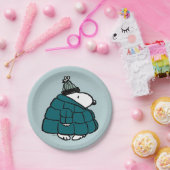 Erdnüsse | Snoopy Winter Puffer Jacket Pappteller (Party)
