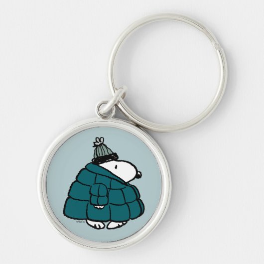 Erdnüsse | Snoopy Winter Puffer Jacket Schlüsselanhänger (Vorne)