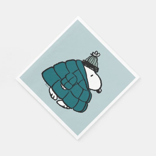 Erdnüsse | Snoopy Winter Puffer Jacket Serviette (Ecke)