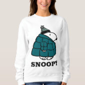 Erdnüsse | Snoopy Winter Puffer Jacket Sweatshirt (Vorderseite)