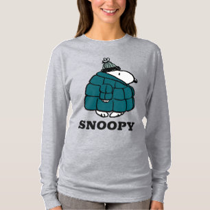 Erdnüsse   Snoopy Winter Puffer Jacket T-Shirt