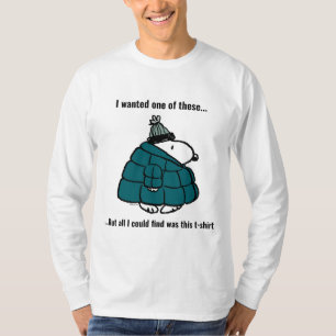 Erdnüsse Snoopy Winter Puffer Jacket T-Shirt