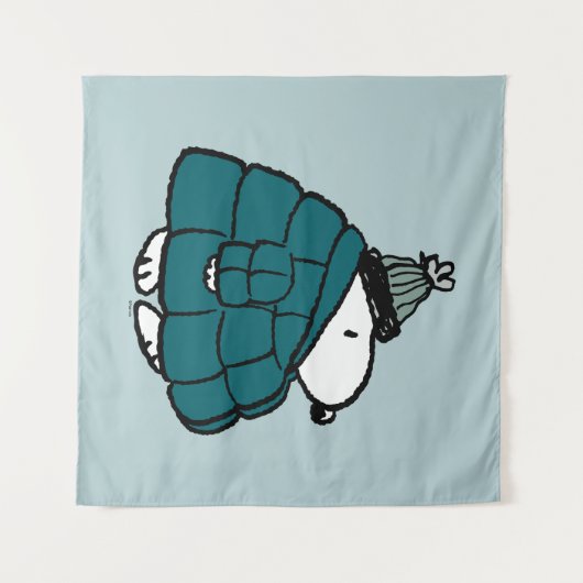 Erdnüsse | Snoopy Winter Puffer Jacket Wandteppich (Vorderseite (Horizontal))