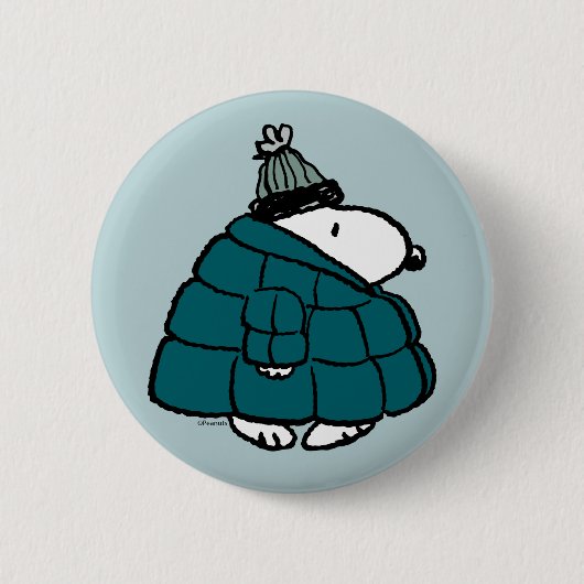 Erdnüsse | Snoopy Winter Puffy Jacket Button (Vorderseite)