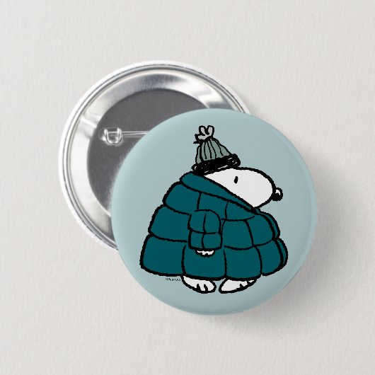 Erdnüsse | Snoopy Winter Puffy Jacket Button (Vorne & Hinten)