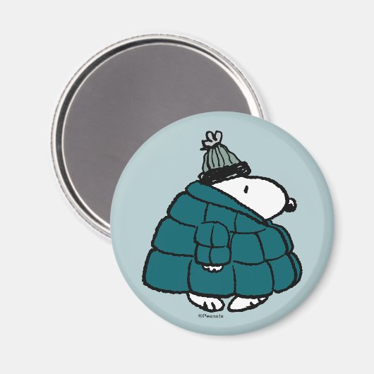 Erdnüsse | Snoopy Winter Puffy Jacket Magnet (Vorderseite/Rückseite)