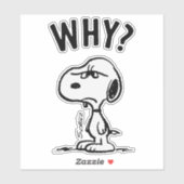 Erdnüsse | Snoopy Wonders Warum? Aufkleber (Blatt)