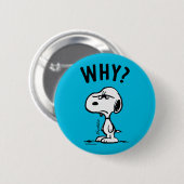 Erdnüsse | Snoopy Wonders Warum? Button (Vorne & Hinten)