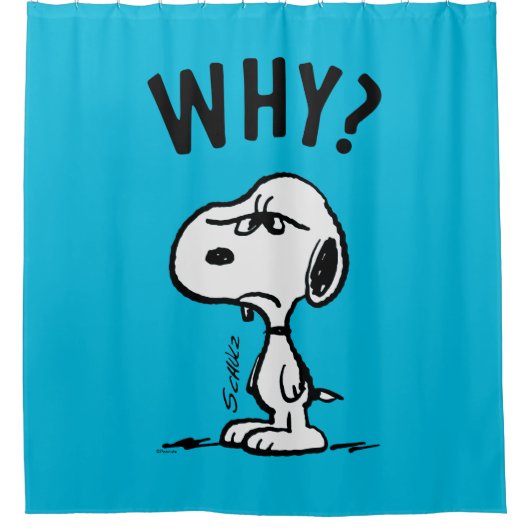 Erdnüsse | Snoopy Wonders Warum? Duschvorhang (Vorderseite)