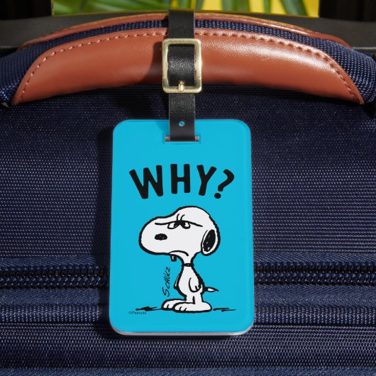 Erdnüsse | Snoopy Wonders Warum? Gepäckanhänger (Vorderseite Insitu 2)
