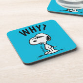 Erdnüsse | Snoopy Wonders Warum? Getränkeuntersetzer (Linke Seite)