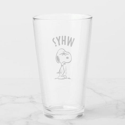 Erdnüsse | Snoopy Wonders Warum? Glas (Rückseite)