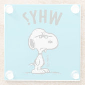 Erdnüsse | Snoopy Wonders Warum? Glasuntersetzer (Rückseite)