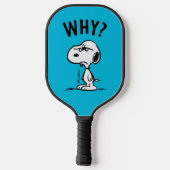 Erdnüsse | Snoopy Wonders Warum? Pickleball Schläger (Rückseite)