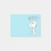 Erdnüsse | Snoopy Wonders Warum? Post-it Klebezettel (Vorderseite)