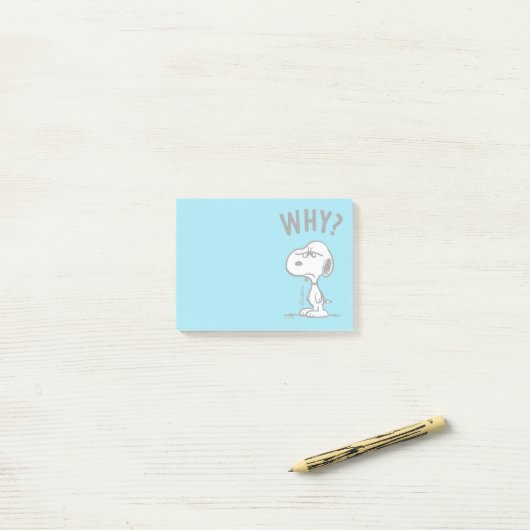 Erdnüsse | Snoopy Wonders Warum? Post-it Klebezettel (Auf Schreibtisch)