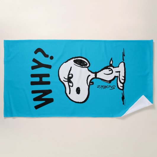Erdnüsse | Snoopy Wonders Warum? Strandtuch (Vorderseite)