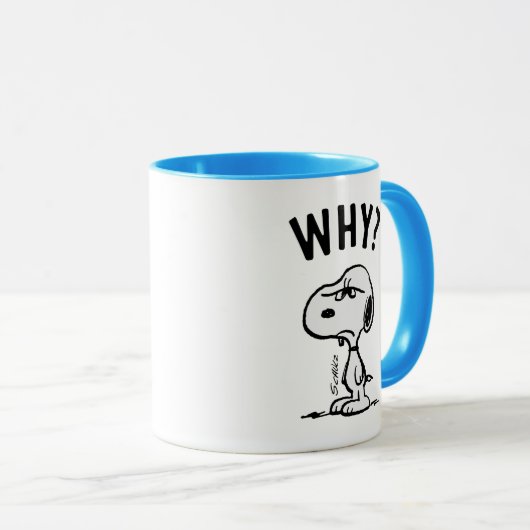 Erdnüsse | Snoopy Wonders Warum? Tasse (VorderseiteRechts)