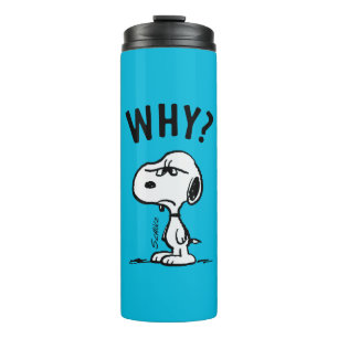 Erdnüsse   Snoopy Wonders Warum? Thermosbecher