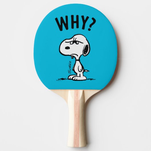 Erdnüsse | Snoopy Wonders Warum? Tischtennis Schläger (Vorderseite)