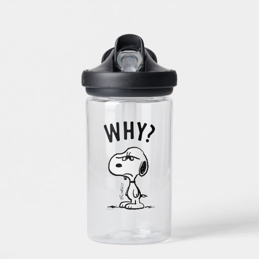 Erdnüsse | Snoopy Wonders Warum? Trinkflasche (Vorne)