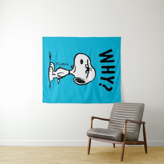 Erdnüsse | Snoopy Wonders Warum? Wandteppich (Beispiel (Horizontal))