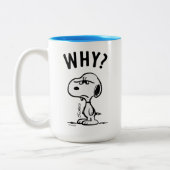 Erdnüsse | Snoopy Wonders Warum? Zweifarbige Tasse (Links)