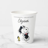 Erdnüsse | Snoopy & Woodstock Abschluss Pappbecher (Vorderseite)