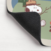 Erdnüsse | Snoopy & Woodstock am Campfire Mousepad (Ecke)