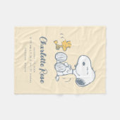 Erdnüsse | Snoopy & Woodstock Baby Fleecedecke (Vorderseite (Horizontal))