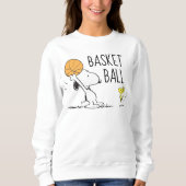 Erdnüsse | Snoopy & Woodstock Basketball Sweatshirt (Vorderseite)