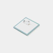 Erdnüsse | Snoopy & Woodstock Bau a Snowman Post-it Klebezettel (angewinkelt)