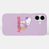 Erdnüsse | Snoopy & Woodstock-Blume Case-Mate iPhone Hülle (Rückseite (Horizontal))