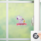 Erdnüsse | Snoopy & Woodstock-Blume Fensteraufkleber (Zuhause)