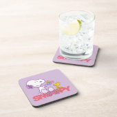 Erdnüsse | Snoopy & Woodstock-Blume Getränkeuntersetzer (Rechte Seite)