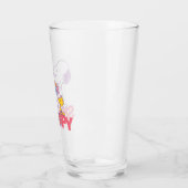 Erdnüsse | Snoopy & Woodstock-Blume Glas (Links)