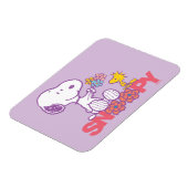 Erdnüsse | Snoopy & Woodstock-Blume Magnet (Linke Seite)