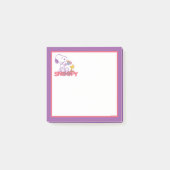 Erdnüsse | Snoopy & Woodstock-Blume Post-it Klebezettel (Vorderseite)