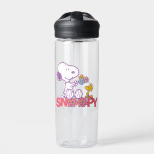 Erdnüsse   Snoopy & Woodstock-Blume Trinkflasche