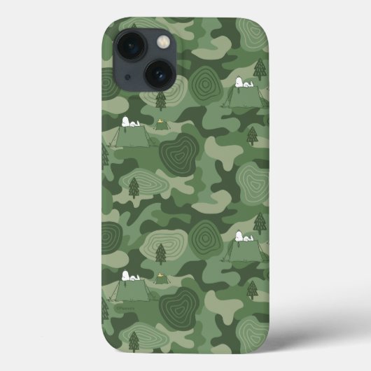 Erdnüsse | Snoopy & Woodstock Camouflage Camp Case-Mate iPhone Hülle (Rückseite)